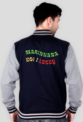 Bluza bejsbolówka "Marihuana koi i leczy"