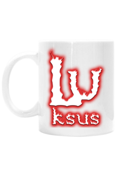 Luksus White Cup (red)