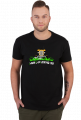 Koszulka męska z logiem AgroPatryQ 25 nadruk przód i tył napis biało-zielony