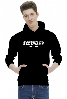 Szczwany bluza z kapturem czarna