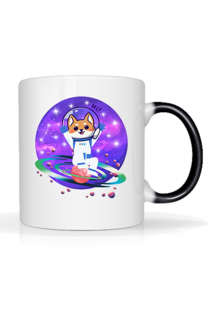 Kubek Pies astronauta kosmos