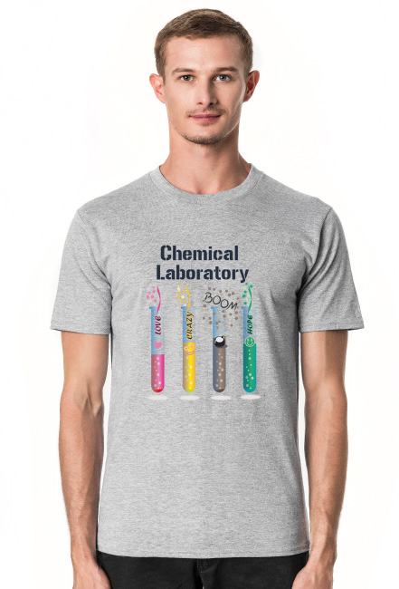 T-shirt męski Chemik Boom