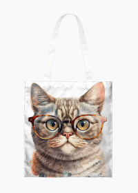 Torba na zakupy - Kot w okularach