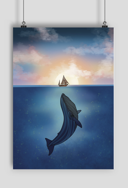 Plakat Wieloryb