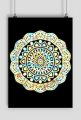 Poster mandala 005 black