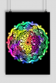 Poster mandala 006 black