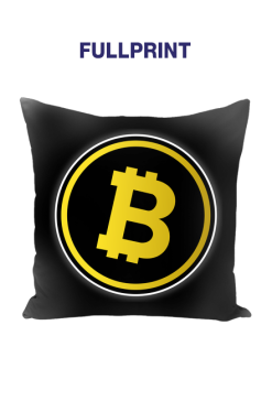 BTC Bitcoin (poduszka FP) czarna 2s