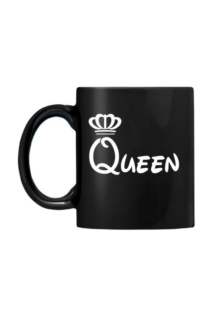 Czarny kubek Queen