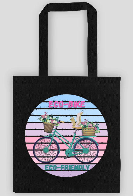 Torba Jestem Eco na rowerze