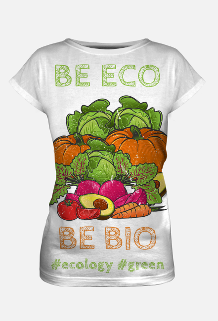 T-shirt damski Kolorowe warzywa Be Eco