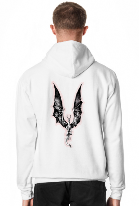 Biała bluza z nadruiem