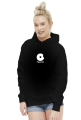 Pączek logo czarna damska bluza