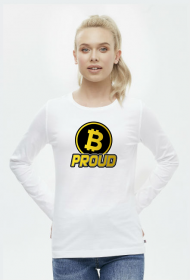 bePROUD - BTC (koszulka damska długi rękaw)