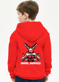 Bluza Animal Rampage, jednostronna, czerwona, różne kolory (biały napis, tył)