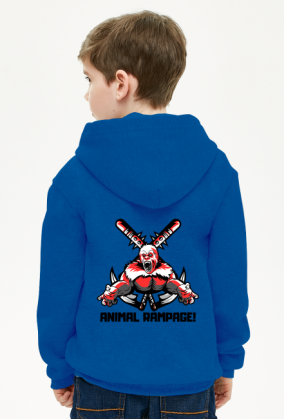 Bluza Animal Rampage, jednostronna, szara, różne kolory (czarny napis, tył)