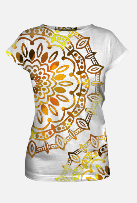 T shirt Mandala gold