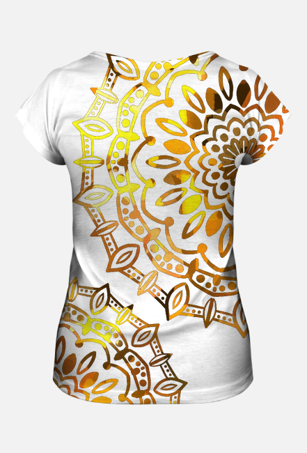 T shirt Mandala gold