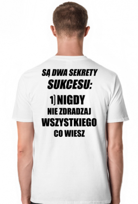 Dwa sekrety sukcesu (koszulka męska) cg
