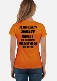 Dwa sekrety sukcesu (koszulka damska) cg
