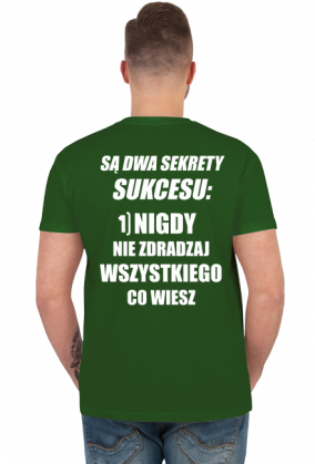 Dwa sekrety sukcesu (koszulka męska) jg