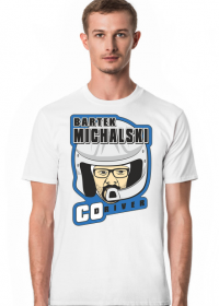 T-Shirt Blue New Logo - Bartek Michalski Rally Co-Driver