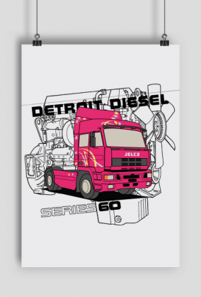 Jelcz Detroit Diesel - plakat pionowy