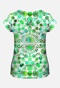 Tshirt Mandala green pattern