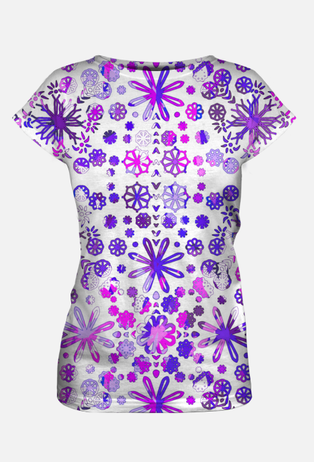 Tshirt Mandala Purple pattern