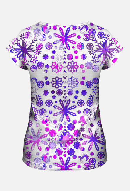 Tshirt Mandala Purple pattern