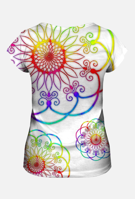 Mandala Rainbow non symetry 001
