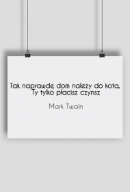 Plakat dom należy do kota