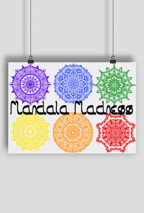 Poster Mandala Mandess rainbow 003