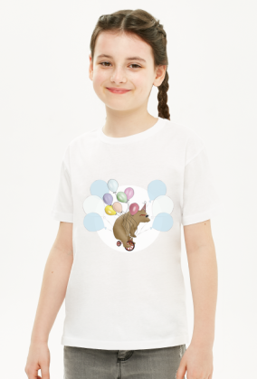 T-shirt Miś na rowerze