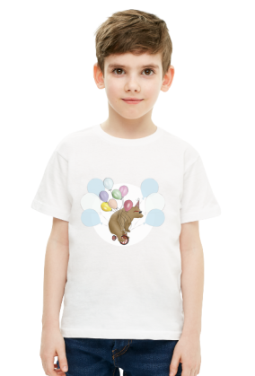 T-shirt Miś na rowerze