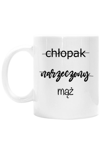 Kubek chłopak narzeczony mąż