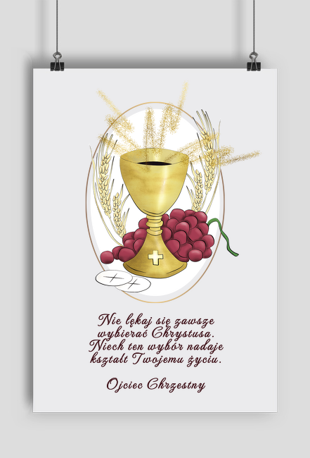 Plakat Pamiątka Komunii Świętej