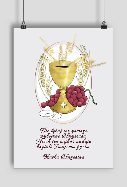 Plakat Pamiątka Komunii Świętej