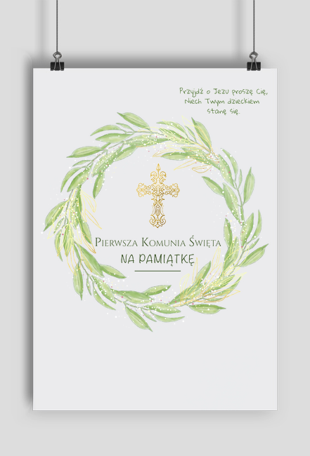 Plakat Pamiątka Komunii Świętej
