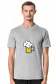Koszulka z nadrukiem butelki piwa