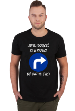 Lepiej 3x w prawo (koszulka męska) jgp