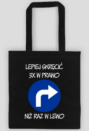 Lepiej 3x w prawo (torba) jg