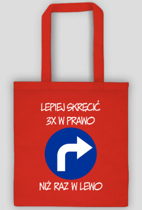 Lepiej 3x w prawo (torba) jg