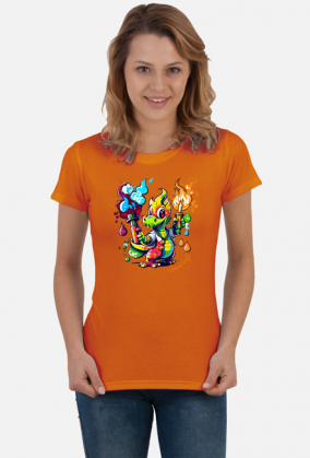 Koszulka Damska Flame