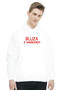 Bluza z nadrukiem (bluza męska kapturowa)