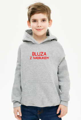 Bluza z nadrukiem (bluza chłopięca kapturowa)