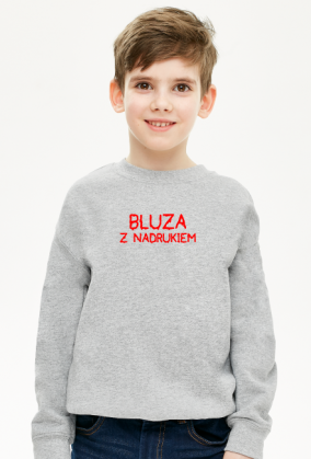 Bluza z nadrukiem (bluza chłopięca klasyczna)