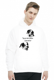 Bluza Kaptur Malkontent Pies Depresant full white