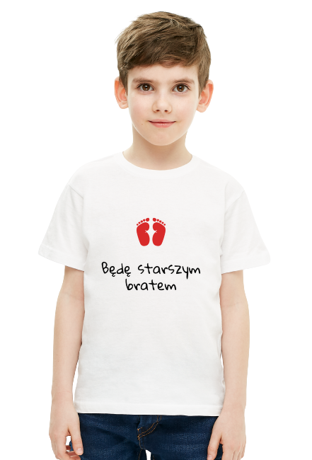 T-shirt Będę starszym bratem, ale nie oddam pokoju
