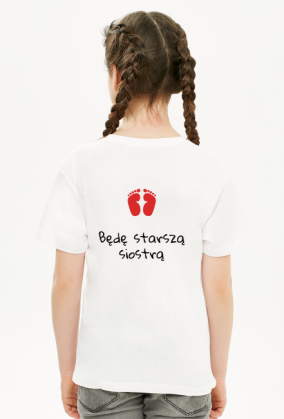 T-shirt Będę starszą siostrą niespodzianka