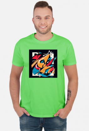 Męska koszulka AI Abstract Pattern 3 (T1-KW1-W1-K15)